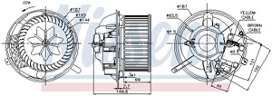 Kupéfläkt, Fram, AUDI,SEAT,SKODA,VW, 1K2820015, 1K2820015A, 1K2820015C, 1K2820015D, 1K2820015E, 1K2820015F, 1K2820015G, 1K2820015H, 3C28