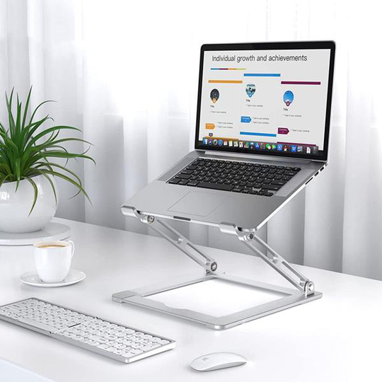 Tech-Protect Prodesk Universal Stativ för bärbar dator - Silver