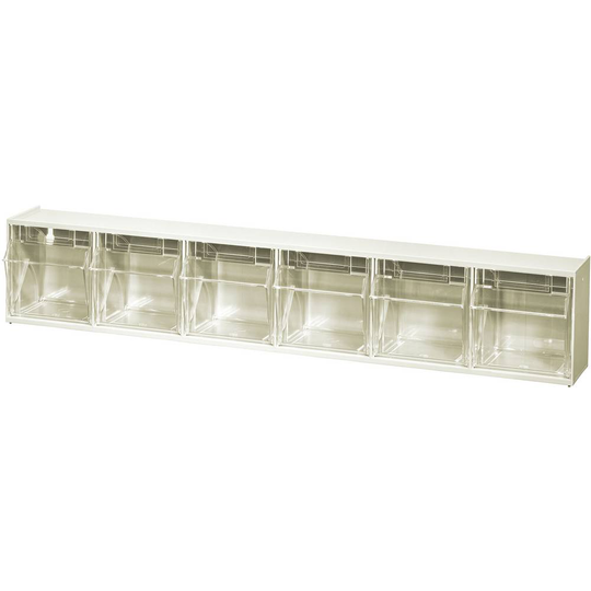 Allit 464441 Fällådemagasin VarioPlus ProFlip (B x H x D) 600 x 240 x 200 mm Vit, Transparent 1 st