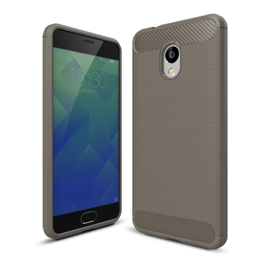 Meizu M5s Skal med unik karbon fiber design - Grå