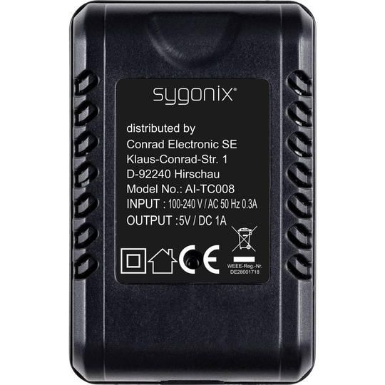 Sygonix SY-4286216 Övervakningskamera 64 GB 4,3 mm