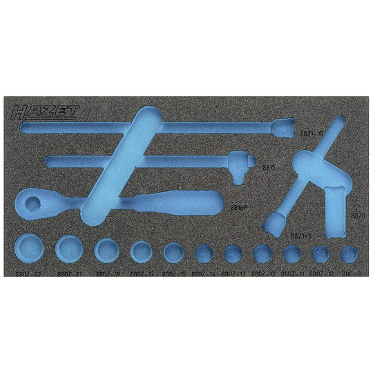 Hazet 163-335L 163-335L Skumgummiinlägg (L x B) 342 mm x 172 mm