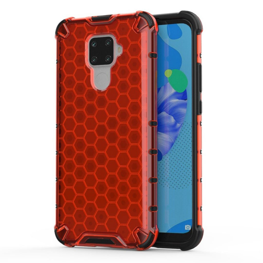 Bofink Honeycomb Huawei Mate 30 Lite skal - Röd