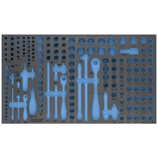 Hazet 163-549L 163-549L Skumgummiinlägg (L x B) 691 mm x 392 mm