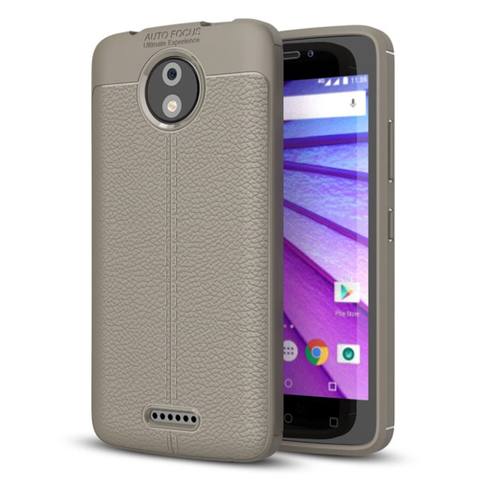 Motorola Moto C Plus Enfärgat silikon skal - Grå