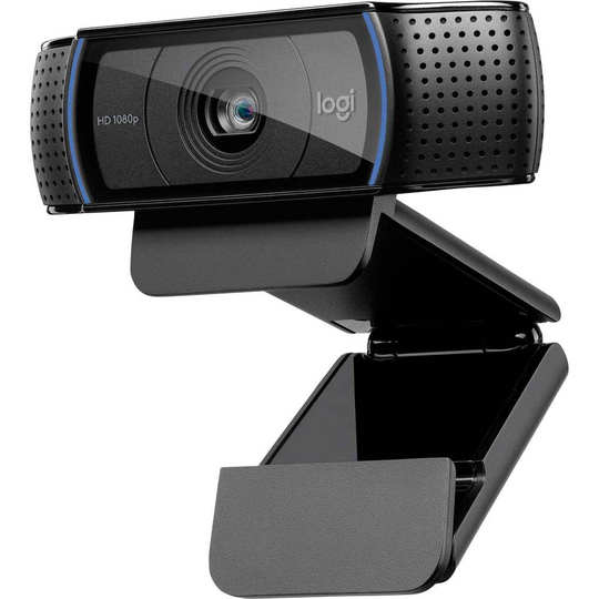 Logitech C920s HD Pro Full HD-Webkamera 1920 x 1080 Pixel, 1280 x 720 Pixel klämfäste