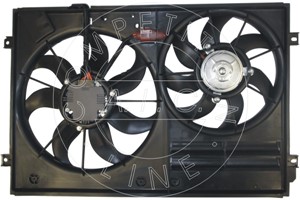 Fläkt, kylare, AUDI,SEAT,SKODA,VW, 1K0 121 205AB, 1K0 121 205AD, 1K0 121 205G, 1K0 121 205J, 1K0 121 207AA, 1K0 959 455, 1K0 959 455DH,