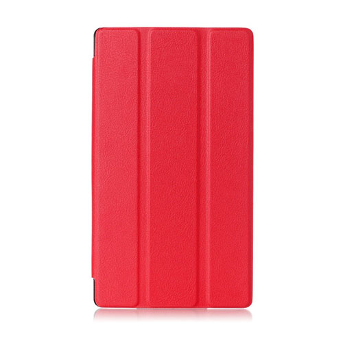 Garff Lenovo Tab 2 A7-10 Smart Läderfodral med Stativ - Röd