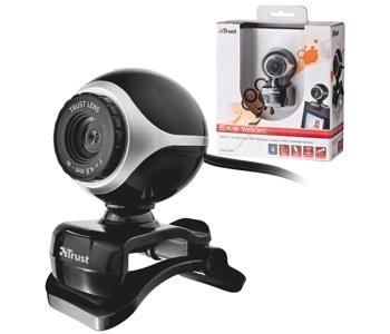 Trust Exis Webcam - Svart/Silver