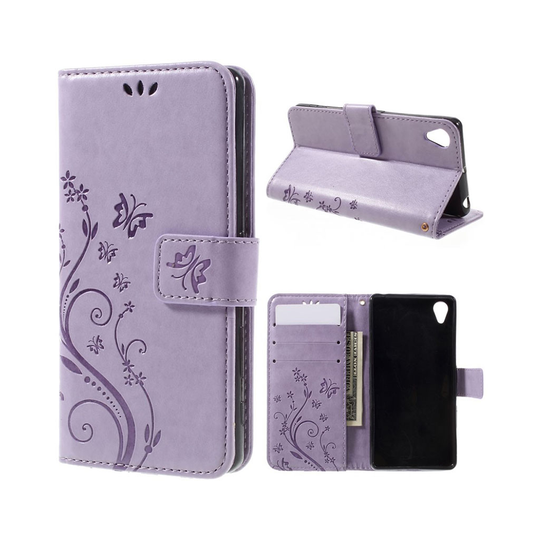 Moberg Sony Xperia X Läderfodral - Lila