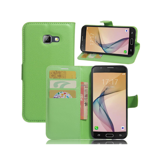 Samsung Galaxy A5 (2017) litchi läderfodral - Grön